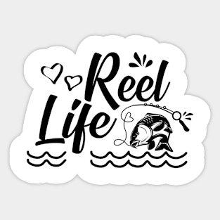 Reel Fishing Life Sticker